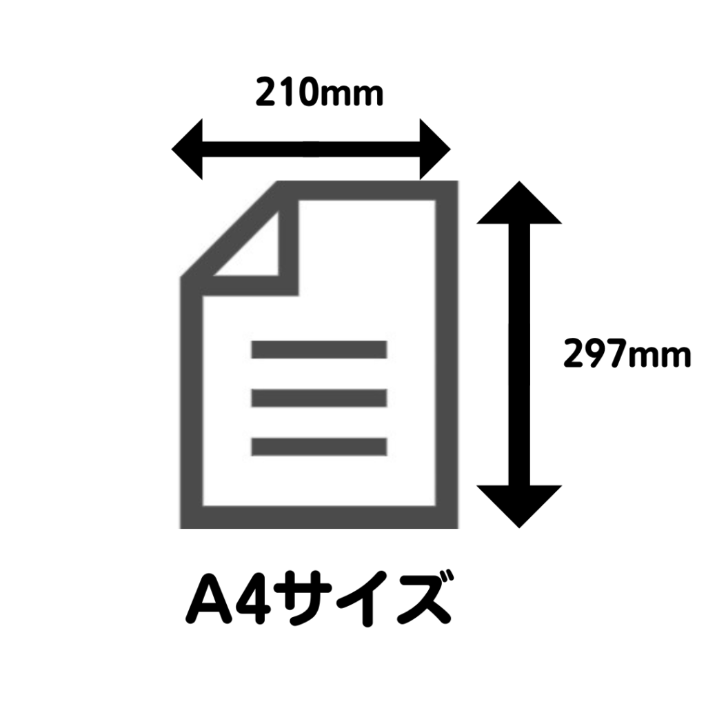 A4サイズ(210mm×297mm）